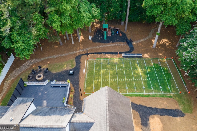 870 Rutherford Dr, Dacula, GA 30019 - aerial view of property's location featuring property boundaries highlighted