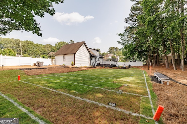 870 Rutherford Dr, Dacula, GA 30019 - view of yard with a deck