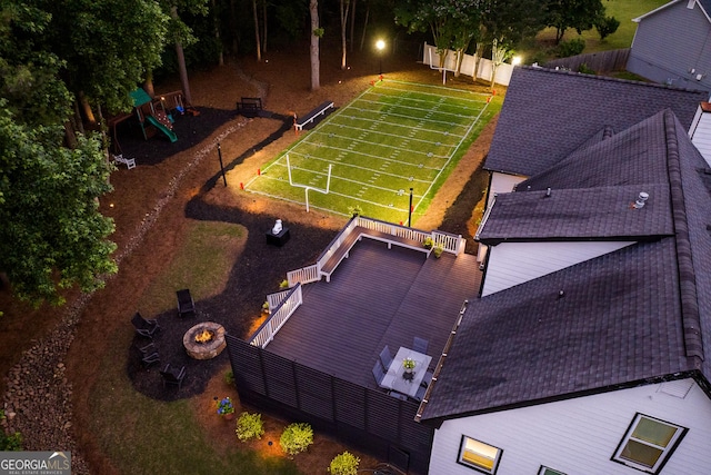 870 Rutherford Dr, Dacula, GA 30019 - view from above of property