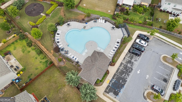 1998 Lakeview Bend Way, Buford, GA 30519 - aerial view of a pool