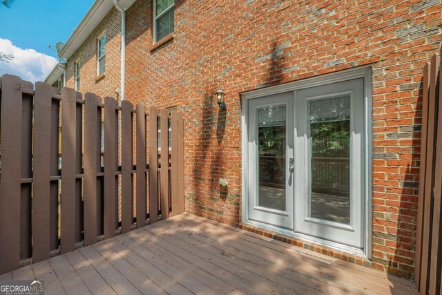 2264 Ewell Park Dr, Lawrenceville, GA 30043 - view of wooden terrace