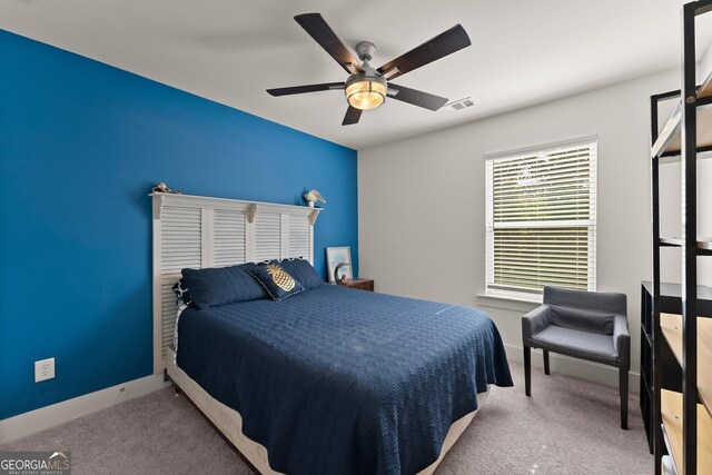 61 N Auburn Landing Pl, Auburn, GA 30011 - carpeted bedroom featuring baseboards and a ceiling fan