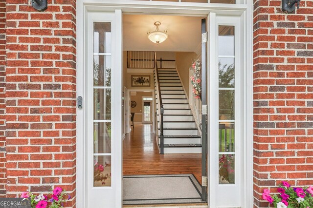 3480 Indian Shoals Rd, Dacula, GA 30019 - entrance to property with brick siding