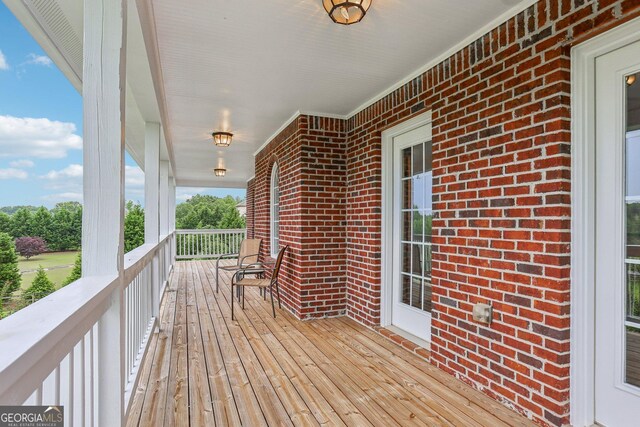 3480 Indian Shoals Rd, Dacula, GA 30019 - view of wooden deck