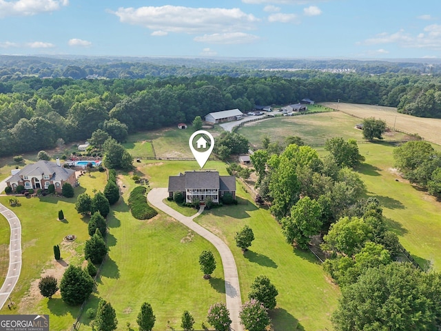 3480 Indian Shoals Rd, Dacula, GA 30019 - bird's eye view of a forest