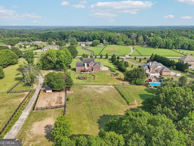 3480 Indian Shoals Rd, Dacula, GA 30019 - aerial view of sparsely populated area with a heavily wooded area