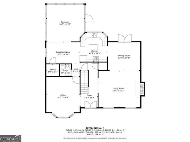 226 Nacoochee Dr, Woodstock, GA 30188 - view of floor plan / room layout