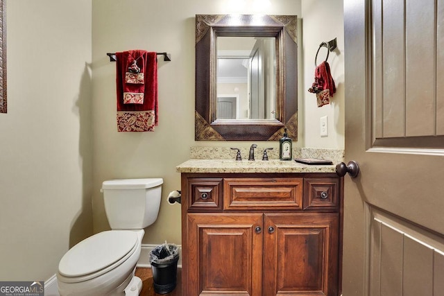 2450 Weber Heights Way, Buford, GA 30519 - half bath featuring toilet and vanity