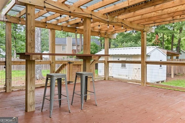 233 Oakridge Dr, Cartersville, GA 30121 - deck with a pergola