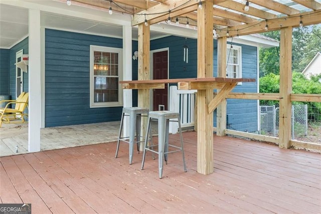 233 Oakridge Dr, Cartersville, GA 30121 - view of wooden deck