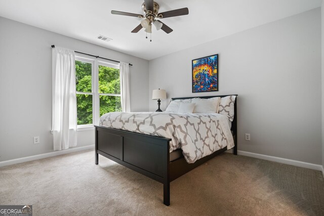 1010 Longcreek Pointe Pointe, Alpharetta, GA 30005 - bedroom featuring carpet flooring, baseboards, and ceiling fan