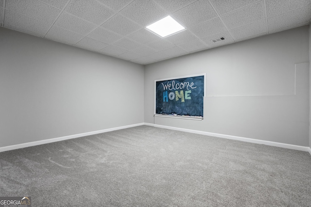 1010 Longcreek Pointe Pointe, Alpharetta, GA 30005 - carpeted spare room featuring a drop ceiling and baseboards