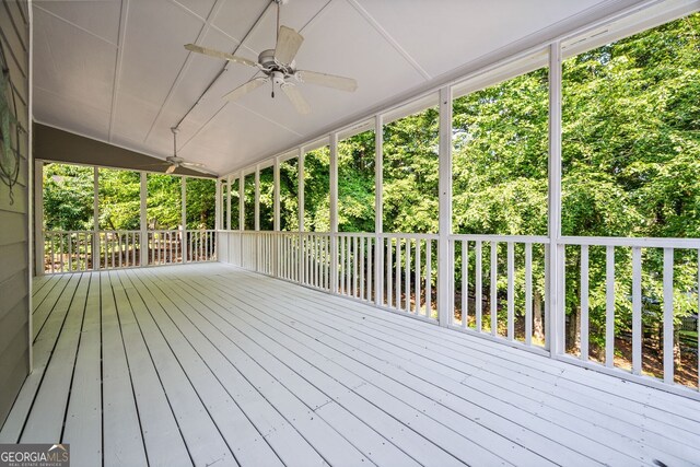 1010 Longcreek Pointe Pointe, Alpharetta, GA 30005 - deck with a ceiling fan