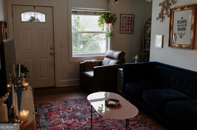 351 Cherokee Ave SE Apt 10, Atlanta, GA 30312 - living area with wood finished floors and baseboards