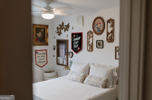 351 Cherokee Ave SE Apt 10, Atlanta, GA 30312 - bedroom with ceiling fan