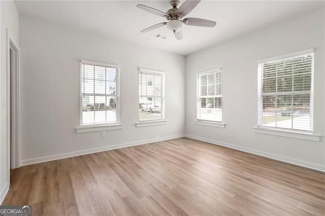 480 Oconner Blvd, Athens, GA 30607 - spare room featuring light wood-type flooring and ceiling fan