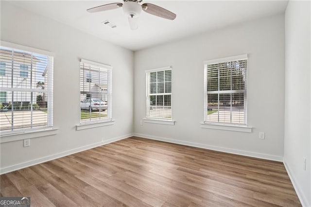 480 Oconner Blvd, Athens, GA 30607 - empty room with wood finished floors and a ceiling fan