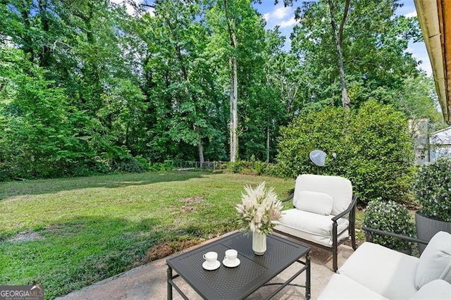 1594 Pine Glen Cir, Decatur, GA 30035 - view of patio featuring outdoor lounge area