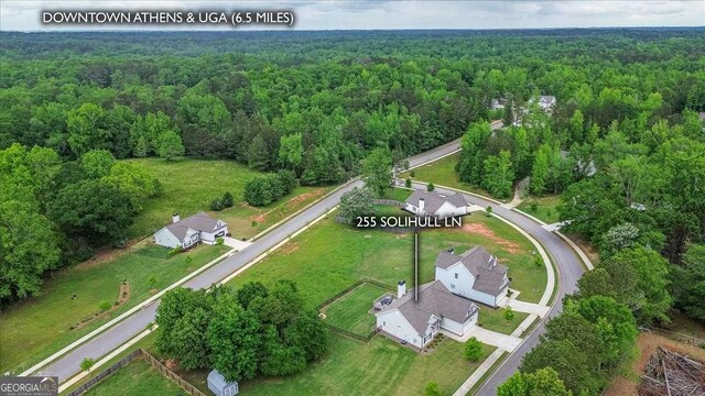 255 Solihull Ln, Athens, GA 30605 - aerial view of property's location featuring a forest