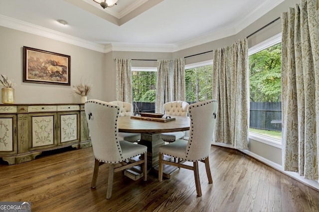 312 Sterling Rd, Jasper, GA 30143 - dining space featuring wood finished floors and crown molding