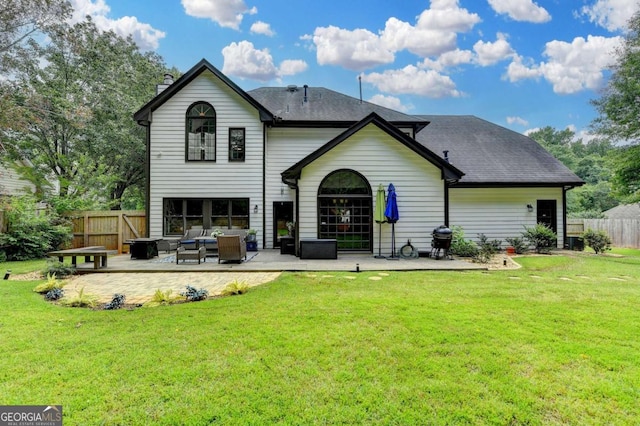 3085 Saint Andrews Dr, Duluth, GA 30096 - back of property featuring a patio area and an outdoor living space