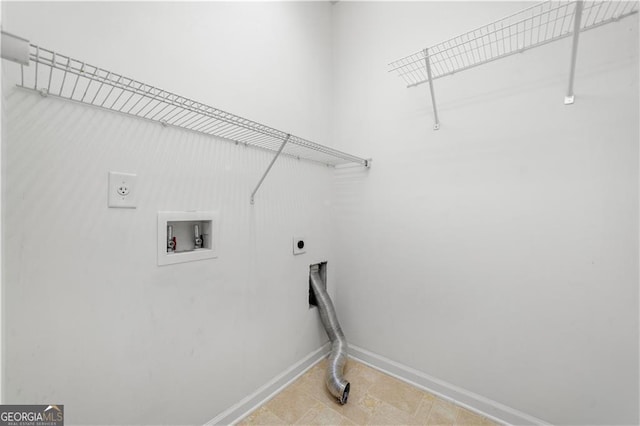 607 Little Shoals Ct, Canton, GA 30115 - laundry area with hookup for an electric dryer and hookup for a washing machine