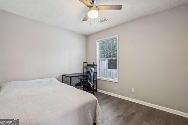 2657 Albion Farm Way, Duluth, GA 30097 - bedroom featuring wood finished floors, baseboards, and a ceiling fan