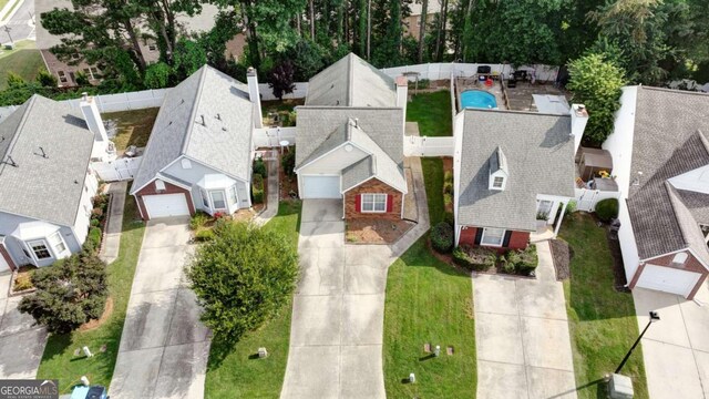 2657 Albion Farm Way, Duluth, GA 30097 - aerial view of residential area with a pool
