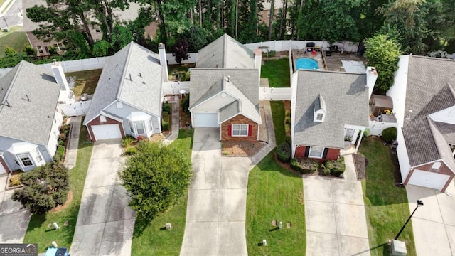2657 Albion Farm Way, Duluth, GA 30097 - aerial perspective of suburban area featuring a pool
