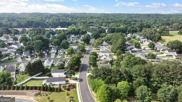 2657 Albion Farm Way, Duluth, GA 30097 - aerial overview of property's location featuring a heavily wooded area and nearby suburban area