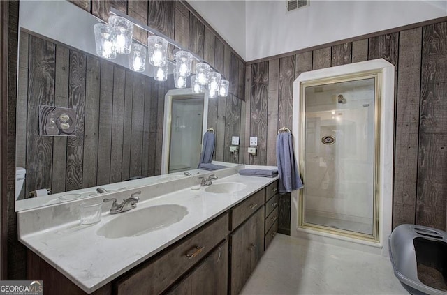 141 Holcomb Spur NW, Adairsville, GA 30103 - full bath featuring double vanity and a stall shower