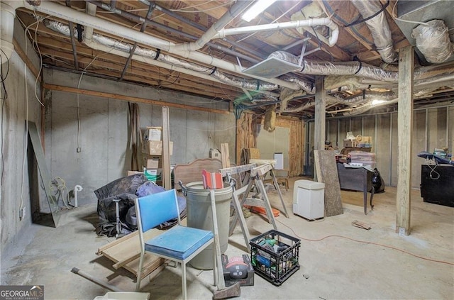 141 Holcomb Spur NW, Adairsville, GA 30103 - view of unfinished below grade area