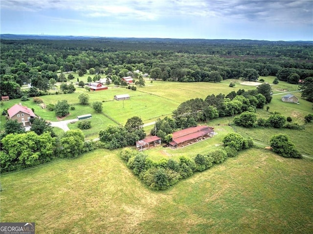 141 Holcomb Spur NW, Adairsville, GA 30103 - overview of rural landscape with a forest
