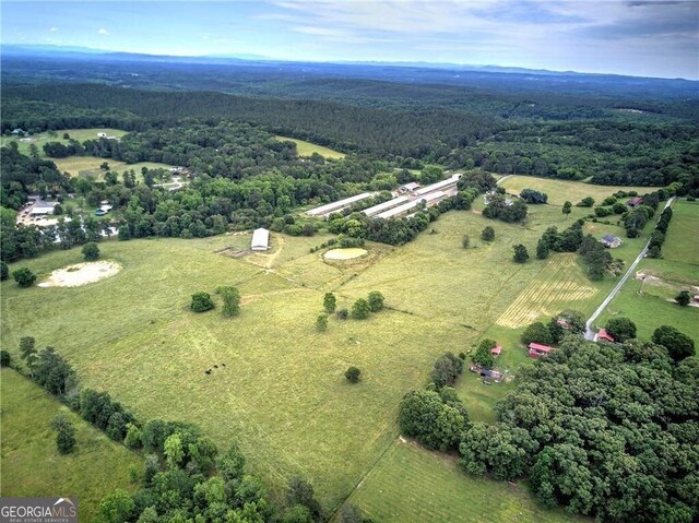 141 Holcomb Spur NW, Adairsville, GA 30103 - aerial view of sparsely populated area with a heavily wooded area