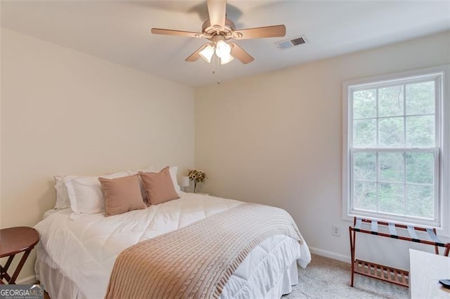 262 Sandhurst Ct, Suwanee, GA 30024 - bedroom featuring baseboards, carpet floors, and ceiling fan