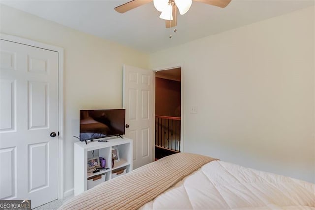 262 Sandhurst Ct, Suwanee, GA 30024 - bedroom with a ceiling fan