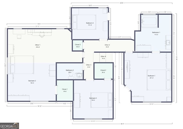 262 Sandhurst Ct, Suwanee, GA 30024 - room layout