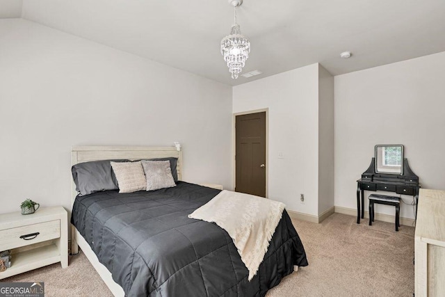2525 Well Springs Dr, Buford, GA 30519 - bedroom featuring carpet flooring and a chandelier
