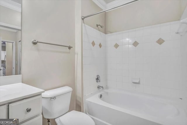 1850 Cotillion Dr Unit 3305, Dunwoody, GA 30338 - bathroom with vanity, toilet, and shower / bath combination