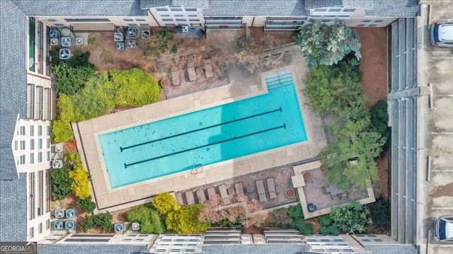 1850 Cotillion Dr Unit 3305, Dunwoody, GA 30338 - aerial view of a pool