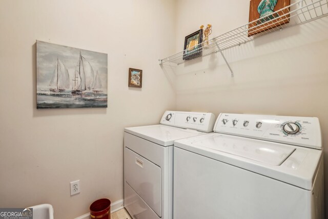 5105 Kings Common Way, Cumming, GA 30040 - laundry room featuring independent washer and dryer and baseboards