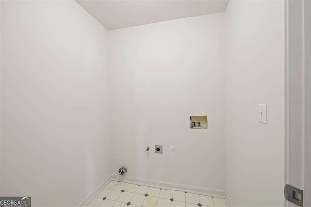 2890 Winterhaven Ct, Atlanta, GA 30360 - washroom with hookup for an electric dryer, baseboards, and hookup for a washing machine