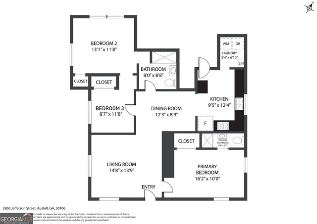 2860 Jefferson St, Austell, GA 30106 - view of home floor plan