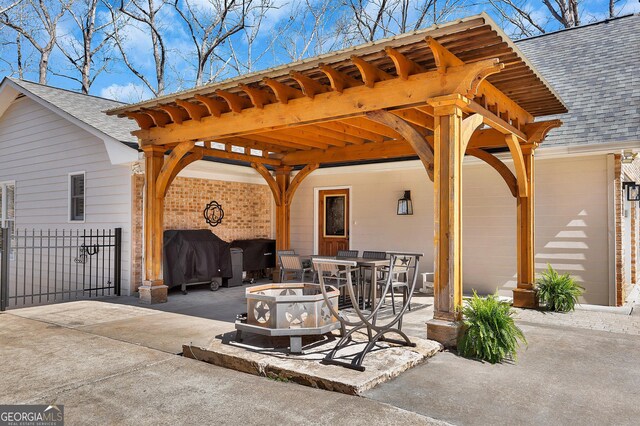 201 Hickory Hill Ln, Martin, GA 30557 - view of patio