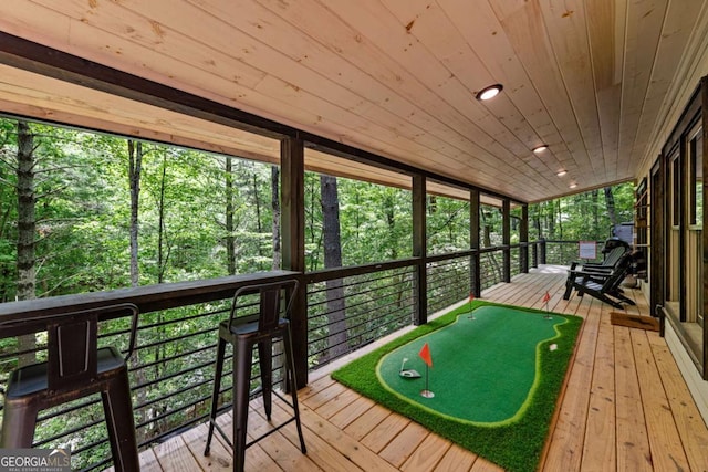 25 Hidden Ridge Ct, Cherry Log, GA 30522 - view of sunroom