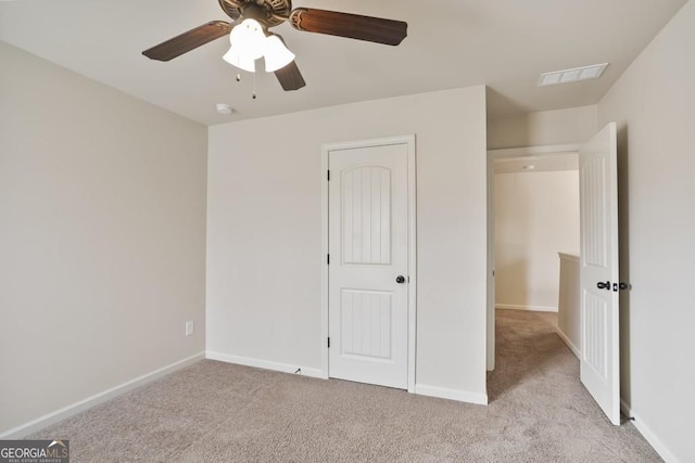 203 Creek View Ln, Acworth, GA 30102 - unfurnished bedroom featuring light carpet and ceiling fan