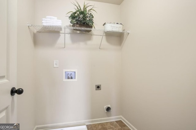 203 Creek View Ln, Acworth, GA 30102 - laundry room with hookup for an electric dryer and hookup for a washing machine