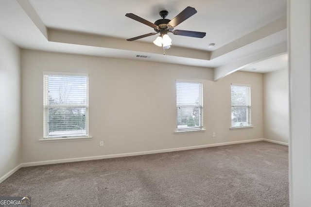 203 Creek View Ln, Acworth, GA 30102 - spare room featuring carpet, a ceiling fan, and a smoke detector