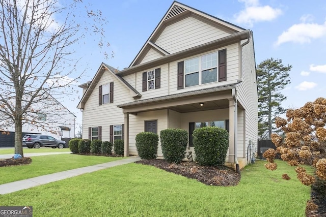 203 Creek View Ln, Acworth, GA 30102 - traditional-style home featuring a front yard
