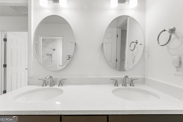 10865 Misty Moon Ct, Alpharetta, GA 30022 - full bath featuring double vanity and a shower